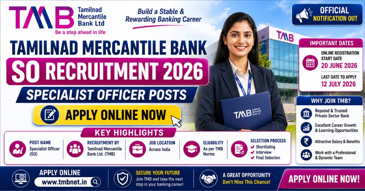 TMB SO Recruitment 2026